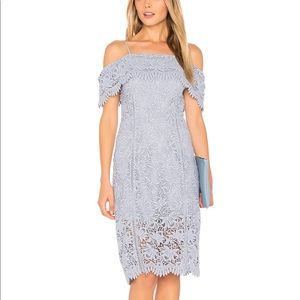 JOA Cold Shoulder Lace Dress